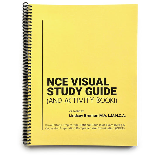 NCE Visual Study Guide & Activity Book: Spiral-Bound Test Prep for the National Counselor Exam