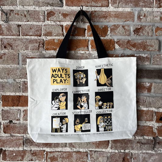 Tote Bag: Ways Adults Play | The Eight Play Types