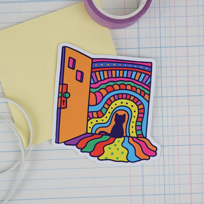 Sticker: Another Groovy Cat (Bright Edit)