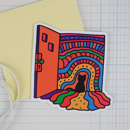 Sticker: Groovy Cat