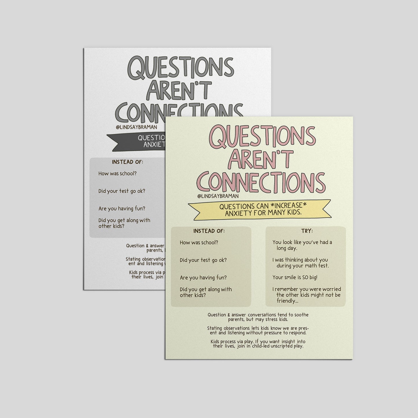 Printable PDF Download: Questions Aren’t Connections | Cultivating Conversations Beyond Q & A