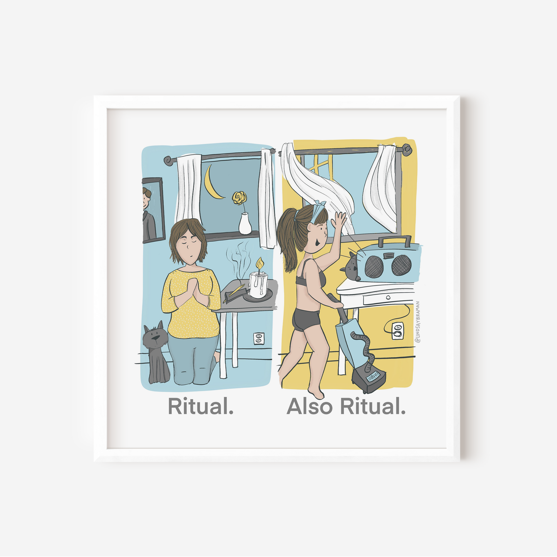 Art Print: Ritual as A Part of Mental Health Self-Care – lindsaybraman