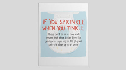 Printable PDF Download: If You Sprinkle | Body Justice in Everyday Life