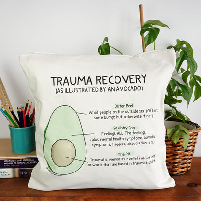 Pillowcase: Trauma Recovery Avocado | Resource for Home or Office