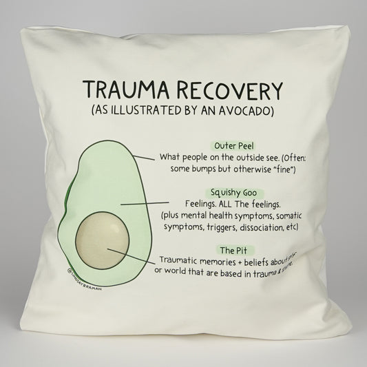 Pillowcase: Trauma Recovery Avocado | Resource for Home or Office