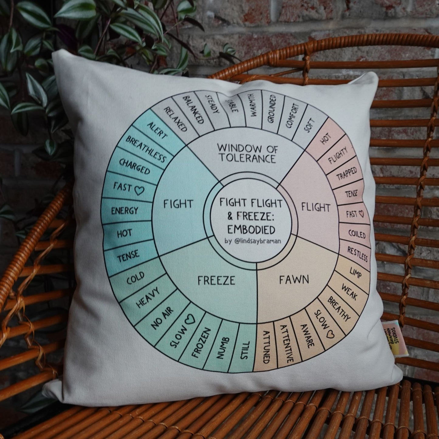 Pillowcase: Fight, Flight, & Freeze Embodied Wheel | A Therapy Resource