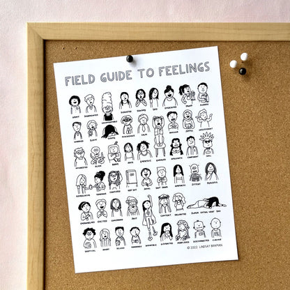 Printable PDF Download: Field Guide to Feelings | SEL Emotion Chart Illustration
