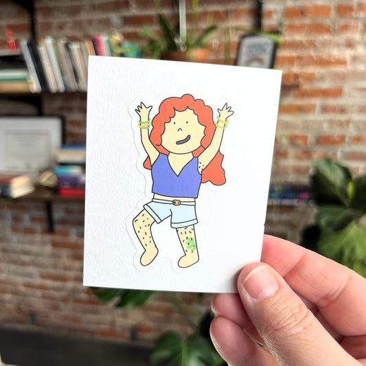 Mental Health Stickers: Let's Dance! | Vinyl Label Sticker