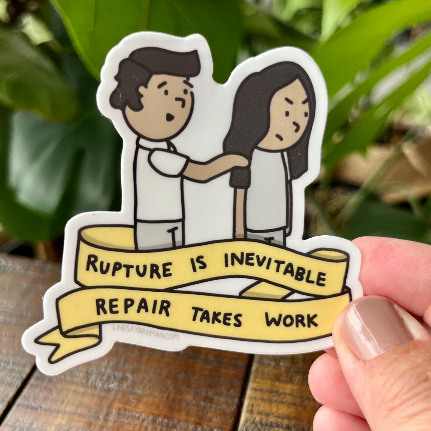 Mental Health Stickers: Rupture and Repair | Illustration on Restoring Connection