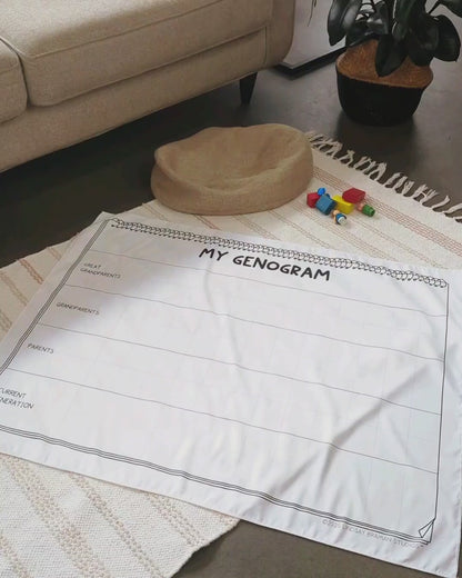 Genogram Play Mat for Child & Family Therapy