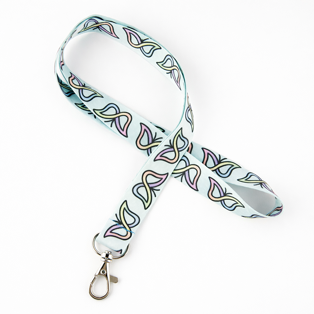 Lanyard: Rainbow Butterfly Infinity Symbol | Neurodiversity Pride | Lanyard for Neurodiversity Awareness