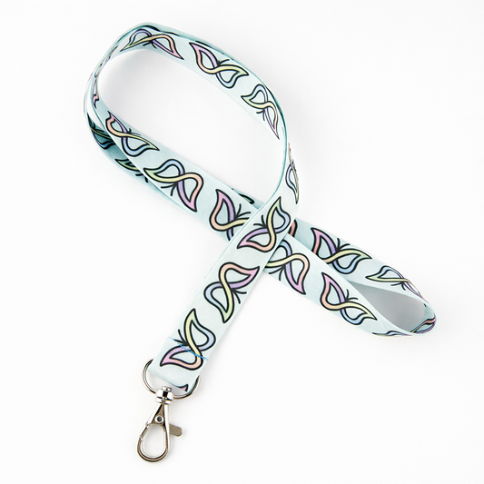Lanyard: Rainbow Butterfly Infinity Symbol | Neurodiversity Pride | Lanyard for Neurodiversity Awareness