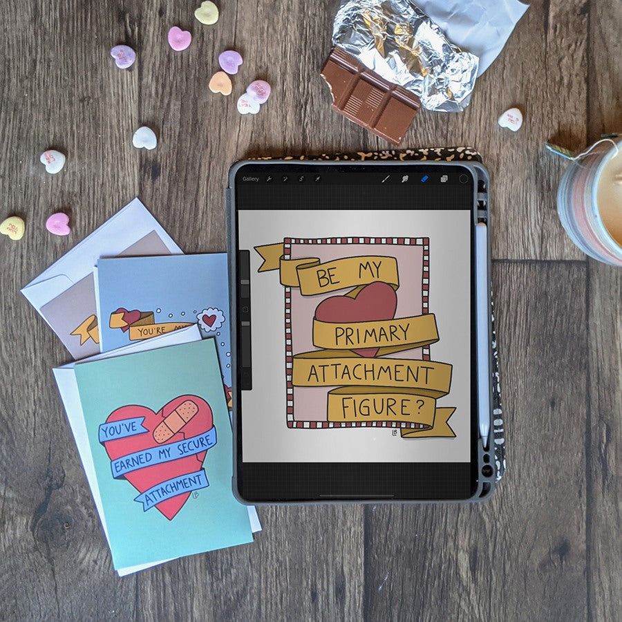 Printable PDF Download: Psychology Themed Valentines | 3-Pack Digital Download