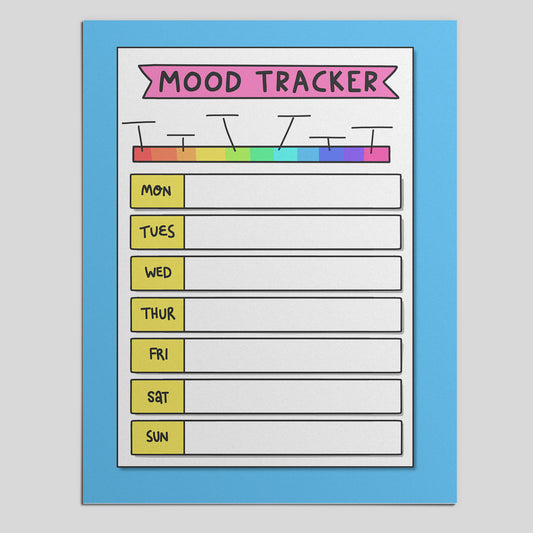 Printable PDF Download: Bullet Journal Mood Tracker | A Therapist-Created Template