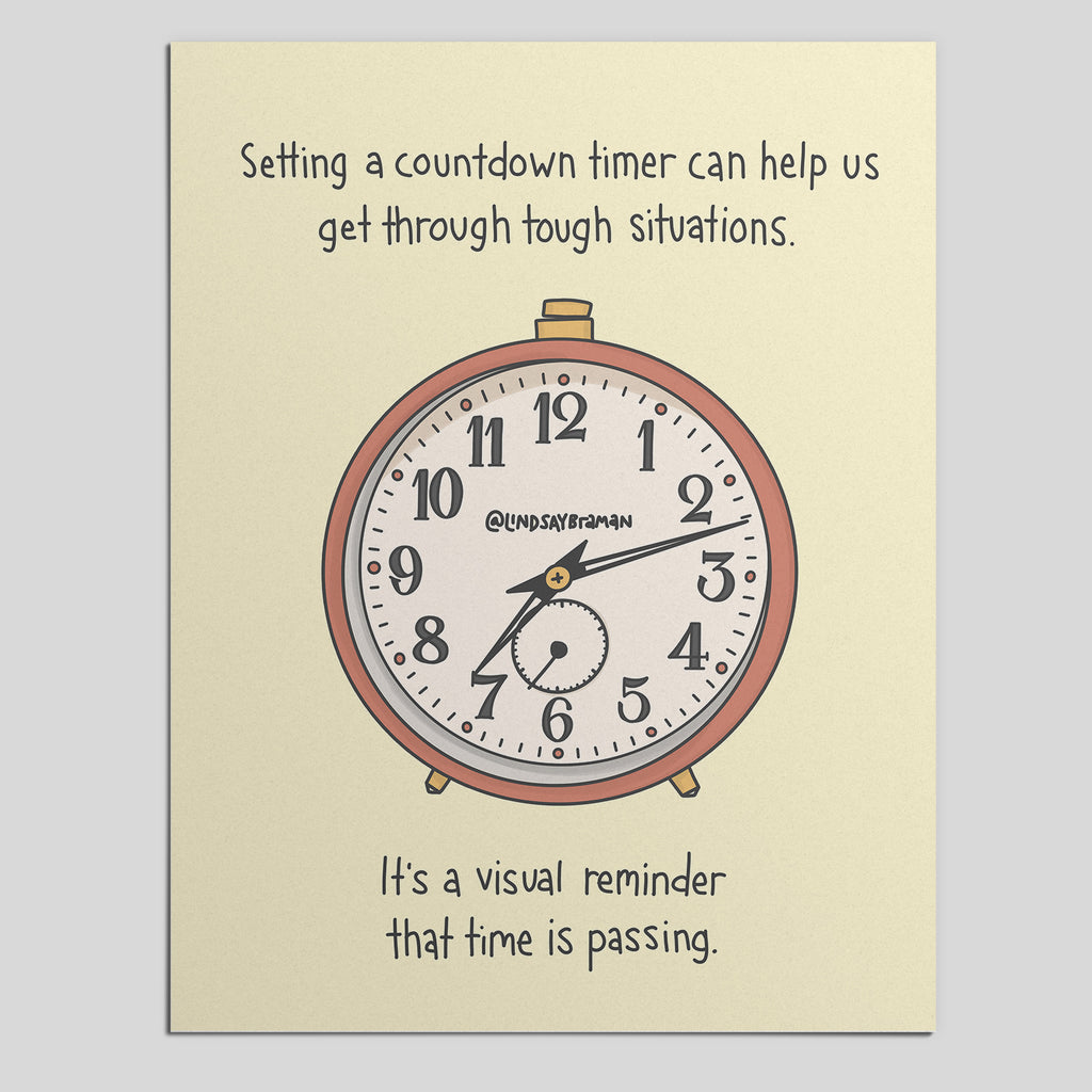 Printable PDF Download: Countdown Timer | A Visual Tool for Grounding ...
