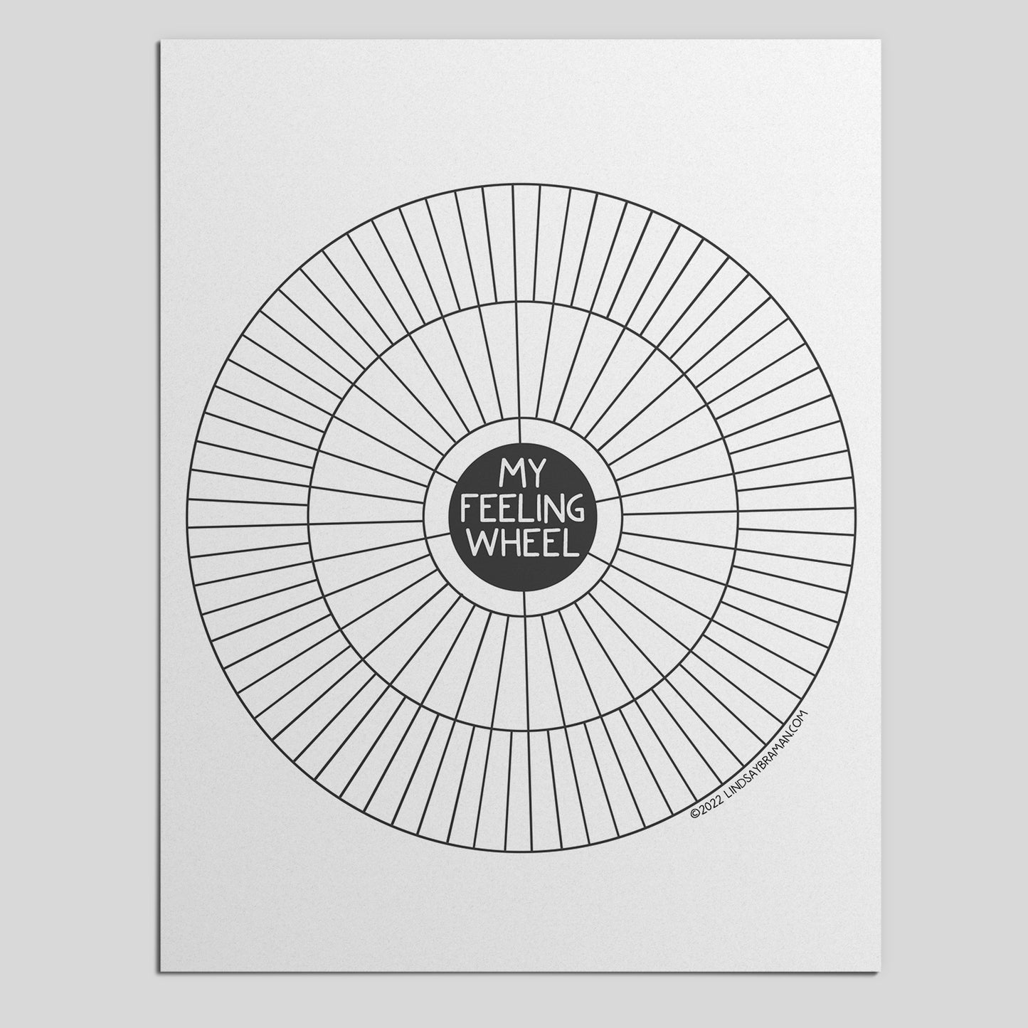 Printable PDF Download: Blank Emotion Sensation Feeling Wheel | A Fillable Feeling Wheel Worksheet Set