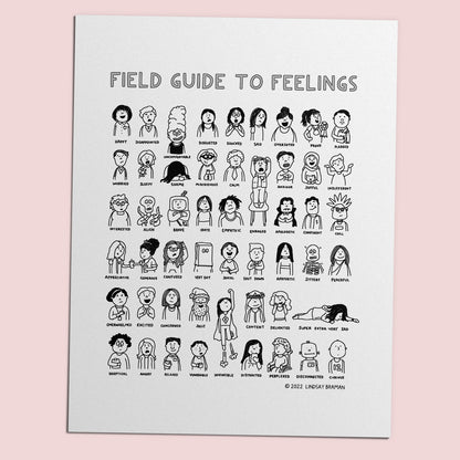 Printable PDF Download: Field Guide to Feelings | SEL Emotion Chart Illustration