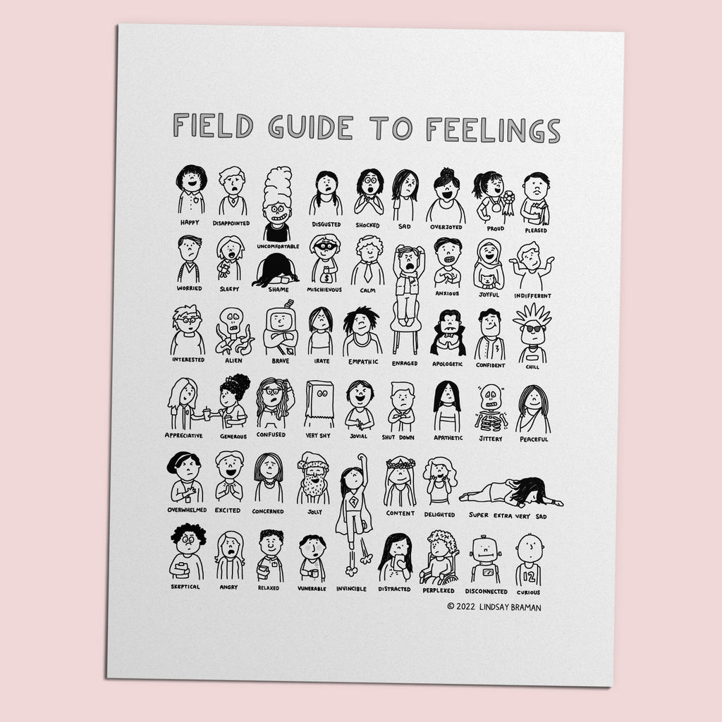 Printable PDF Download: Field Guide to Feelings | SEL Emotion Chart Il ...