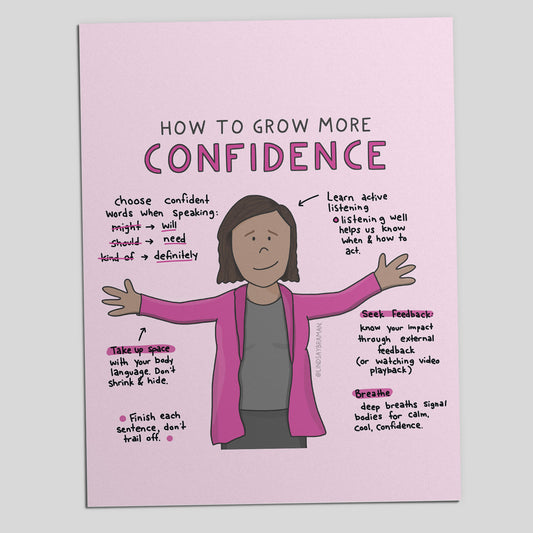 Printable PDF Download: How to Grow More Confidence | Tips and Tricks for Growing Confidence.