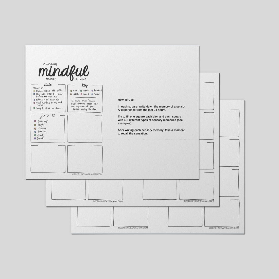 Printable Mindfulness Worksheet.pdf Printable PDF Download: Practicing Everyday Mindfulness | A Worksheet ...
