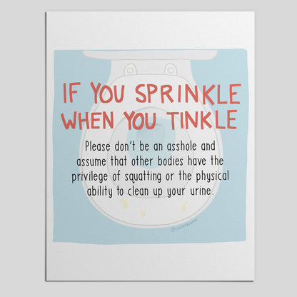 Printable PDF Download: If You Sprinkle | Body Justice in Everyday Life